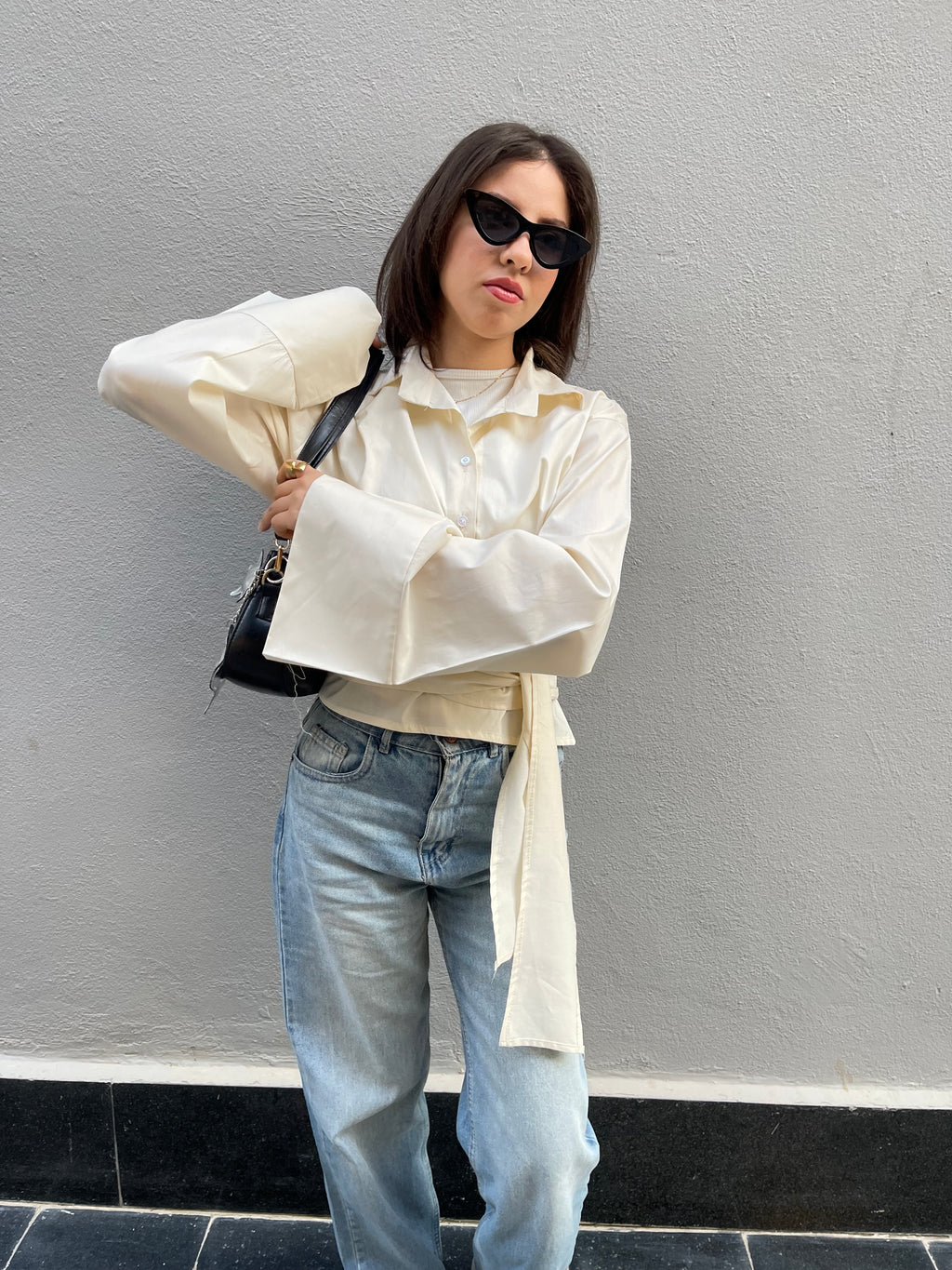 Warp Blouse- Butter Yellow
